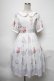 画像1: axes femme kawaii / アイス柄半袖ワンピース  白 S-25-03-28-054-AX-OP-AS-ZS (1)