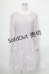 LODISPOTTO / 花柄ワンピース  グレー S-25-03-28-056-LO-OP-AS-ZS