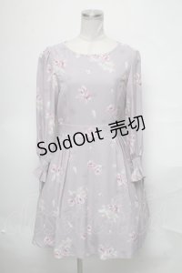 LODISPOTTO / 花柄ワンピース  グレー S-25-03-28-056-LO-OP-AS-ZS