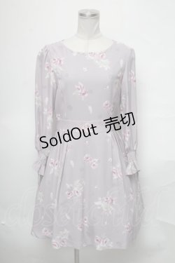 画像1: LODISPOTTO / 花柄ワンピース  グレー S-25-03-28-056-LO-OP-AS-ZS