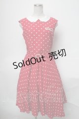 Jane Marple / ドットワンピース  赤 S-25-03-28-057-JM-OP-AS-ZS
