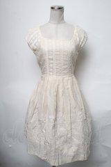 Jane Marple / ドット刺繍ワンピース  オフ S-25-03-28-059-JM-OP-AS-ZS