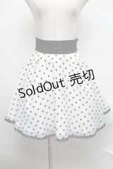 Secret Honey / ドットスカート  オフｘ黒 S-25-03-28-069-CA-SK-AS-ZS