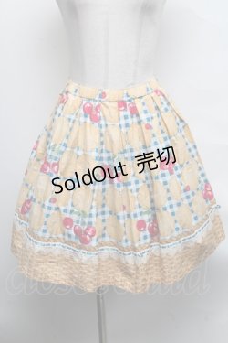 画像1: Emily Temple cute / ビスケットスカート  ブルー S-25-03-28-075-ET-SK-ET-ZS