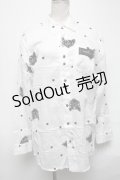 MILKBOY / NIGHT CAT SHIRTS  白 S-25-03-28-013-MB-BL-HR-ZS