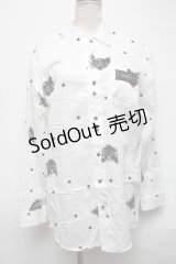 MILKBOY / NIGHT CAT SHIRTS  白 S-25-03-28-013-MB-BL-HR-ZS