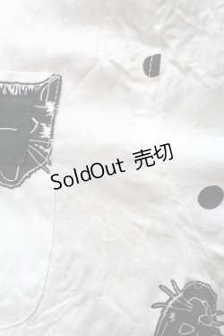 画像3: MILKBOY / NIGHT CAT SHIRTS  白 S-25-03-28-013-MB-BL-HR-ZS