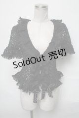 Juliette et Justine / レースフリルボレロ  黒 S-25-03-28-041-CL-TO-HR-ZS