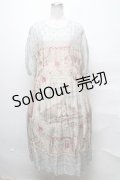 Jane Marple / Edinburgh souvenirsパフィースリーブドレス  グレー S-25-03-31-048-JM-OP-AS-ZS