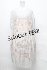 Jane Marple / Edinburgh souvenirsパフィースリーブドレス  グレー S-25-03-31-048-JM-OP-AS-ZS