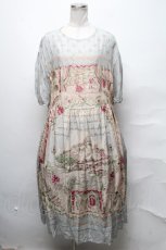 画像1: Jane Marple / Edinburgh souvenirsパフィースリーブドレス  グレー S-25-03-31-048-JM-OP-AS-ZS (1)
