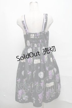 画像2: Melody BasKet / 菫の花束ジャンパースカート  黒 S-25-03-31-058-LO-OP-AS-ZT438