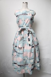Jane Marple / Jolies broderies apron dress  ブルーグレー S-25-03-31-065-JM-OP-AS-ZS