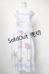Jane Marple / Bonjour Parisエプロンドレス  サックス S-25-03-31-066-JM-OP-AS-ZS