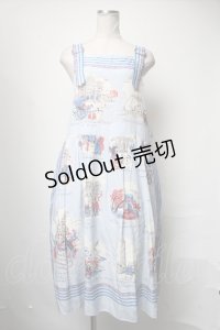 Jane Marple / Bonjour Parisエプロンドレス  サックス S-25-03-31-066-JM-OP-AS-ZS