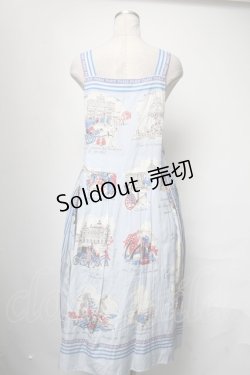 画像2: Jane Marple / Bonjour Parisエプロンドレス  サックス S-25-03-31-066-JM-OP-AS-ZS