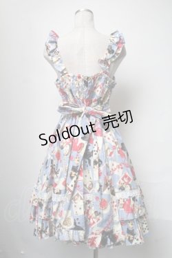 画像2: metamorphose / Wonder Cardフレアジャンパースカート 1 サックス S-25-03-31-067-ME-OP-AS-ZS