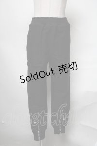 NieR Clothing / ロゴテープパンツ  黒 S-25-03-31-081-PU-PA-AS-ZS