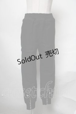 画像1: NieR Clothing / ロゴテープパンツ  黒 S-25-03-31-081-PU-PA-AS-ZS