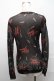 画像2: HYSTERIC GLAMOUR / リップラメカーディガン  黒 S-25-03-31-010-PU-SK-HR-ZS (2)