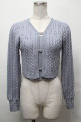 evelyn / ビジューカーデ  サックス S-25-03-31-015-LO-TO-AS-ZS