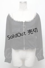 Ank Rouge / クロップドカーディガン  黒 S-25-03-31-020-CA-BL-AS-ZS