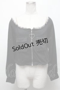 Ank Rouge / クロップドカーディガン  黒 S-25-03-31-020-CA-BL-AS-ZS