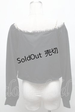 画像2: Ank Rouge / クロップドカーディガン  黒 S-25-03-31-020-CA-BL-AS-ZS