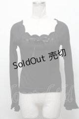 Ank Rouge / リブトップス  黒 S-25-03-31-021-CA-TO-AS-ZS