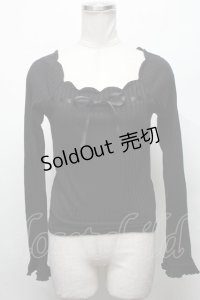Ank Rouge / リブトップス  黒 S-25-03-31-021-CA-TO-AS-ZS