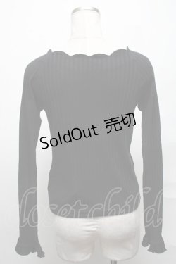 画像2: Ank Rouge / リブトップス  黒 S-25-03-31-021-CA-TO-AS-ZS