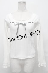 Ank Rouge / リブトップス  オフ S-25-03-31-022-CA-TO-AS-ZS