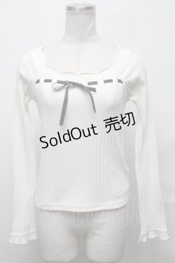 画像1: Ank Rouge / リブトップス  オフ S-25-03-31-022-CA-TO-AS-ZS