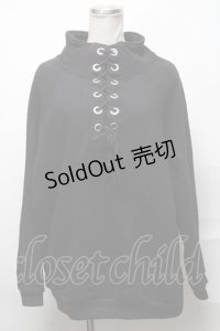 PUNK / フロントレースアッププルオーバー  黒 S-25-03-31-024-PU-TO-HR-ZS
