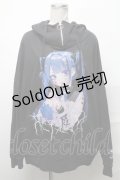 REFLEM / REFLEM×negi コラボスタンドプルパーカー  黒 S-25-03-31-025-PU-TO-HR-ZS