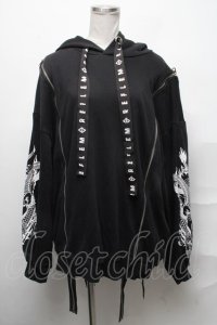 REFLEM / ドラゴン刺繍BIGパーカー  黒 S-25-03-31-027-PU-JA-HR-ZS
