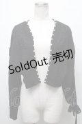 evelyn / レースアップリボンボレロ  黒 S-25-03-31-031-LO-TO-AS-ZS