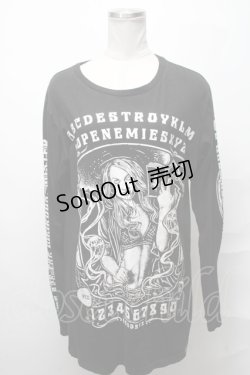 画像1: KILL STAR / pt長袖カットソー  黒 S-25-03-31-034-SL-TO-AS-ZS