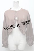m petit by misako / MSKバラBフリルボレロ  ブラウン S-25-03-31-037-LO-TO-AS-ZS