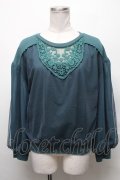 axes femme POETIQUE / チュールレイヤードトップス  グリーン S-25-03-31-038-AX-TO-HR-ZS