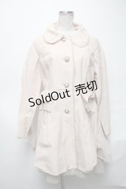 画像1: axes femme / レース配色ナイロンコート  ベージュ S-25-04-01-042-AX-CO-HR-ZS