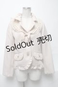 axes femme / レース襟ジャケット  ベージュ S-25-04-01-044-AX-JA-HR-ZS