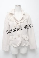 axes femme / レース襟ジャケット  ベージュ S-25-04-01-044-AX-JA-HR-ZS