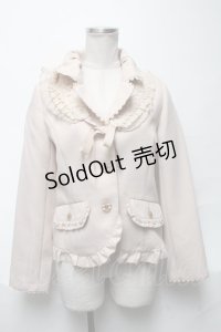 axes femme / レース襟ジャケット  ベージュ S-25-04-01-044-AX-JA-HR-ZS