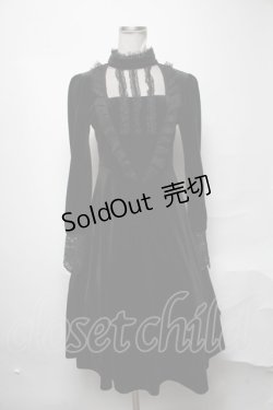 画像1: DARK IN LOVE / Benedictine Gothic Mourning Dress M 黒 S-25-04-01-052-PU-BL-HR-ZS