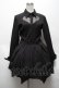 画像1: DARK IN LOVE / Gothic sexy mesh heart pleated collar bow dress S 黒 S-25-04-01-055-PU-OP-HR-ZS (1)