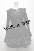 DARK IN LOVE / Pleated bat collar dress XS 黒 S-25-04-01-056-PU-BL-HR-ZS