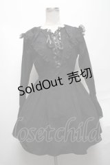 DARK IN LOVE / Pleated bat collar dress XS 黒 S-25-04-01-056-PU-BL-HR-ZS