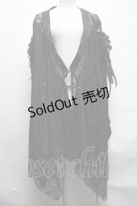DARK IN LOVE / Gothic lace hollow shoulders kimono dress S 黒 S-25-04-01-057-PU-TO-HR-ZS