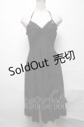 DARK IN LOVE / Gothic sexy ruffle low neckline dovetail lace dress S 黒 S-25-04-01-060-PU-TO-HR-ZS